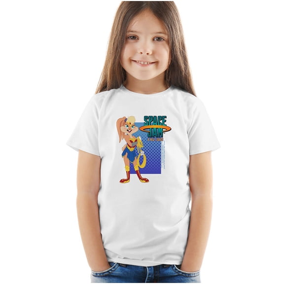 Space Jam 2 Lola Wonder Woman Kids T Shirt (2) for Youth Toddler Boys and Girls, White