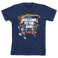 thumbnail image 1 of Space Jam 2 Movie Welcome To The Slam Blue Print Youth Boys Graphic T-shirt-S, 1 of 4