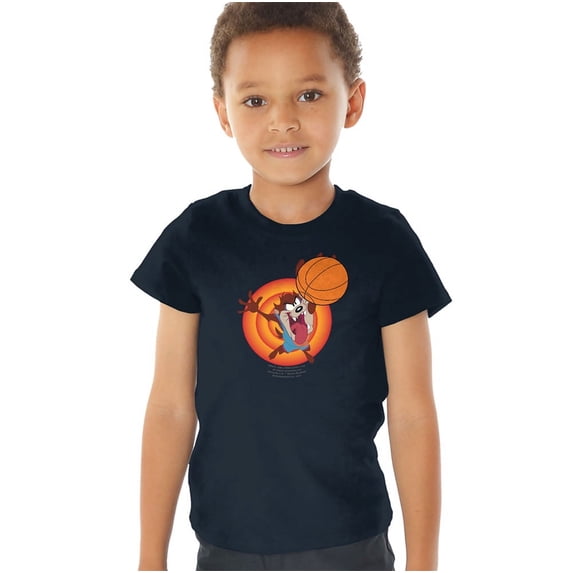 Space Jam 2 Taz Slam Kids T Shirt (2) for Youth Toddler Boys and Girls, Navy