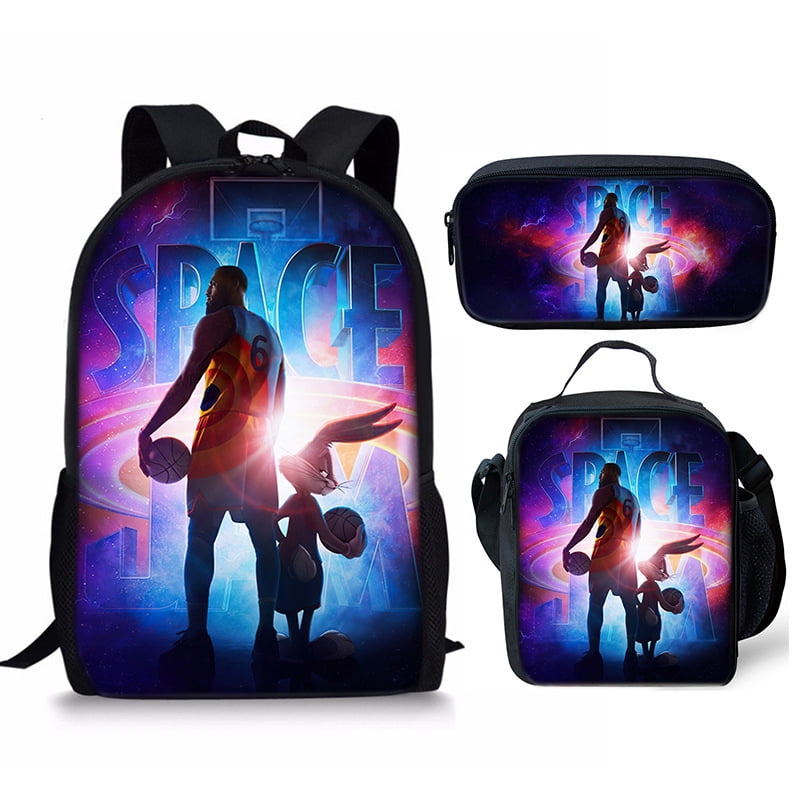 Space Jam 2 Three-Piece Set Pencil Case Backpack - Walmart.com