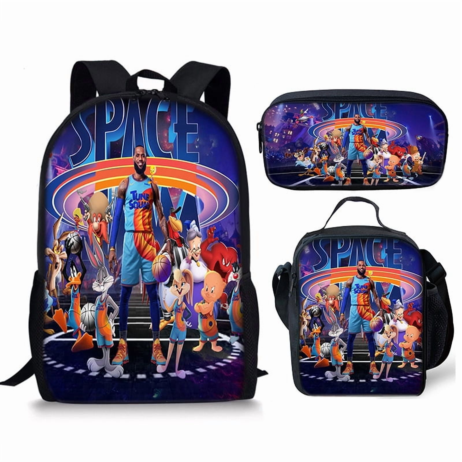 Space Jam 2 Three-Piece Set Pencil Case Backpack - Walmart.com