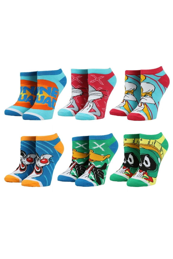 Space Jam 2 Tune Squad 6-Pack Ankle Socks