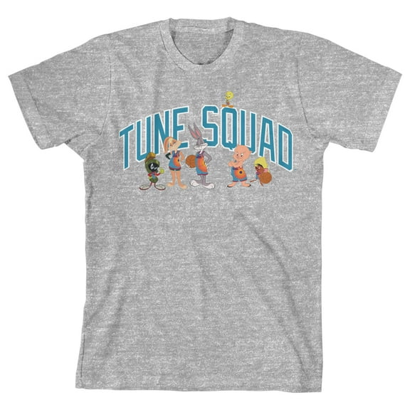 Space Jam 2 Tune Squad Characters Youth Athletic Gray Graphic Tee - XS