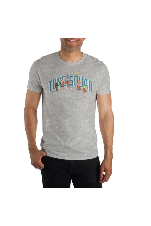 Space Jam 2 Tune Squad Mens Grey Graphic Tee Shirt-XXL