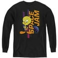thumbnail image 1 of Space Jam 2 Tweety Standing Kids Long Sleeve T Shirt (Small) for Youth Boys and Girls, Black, 1 of 4