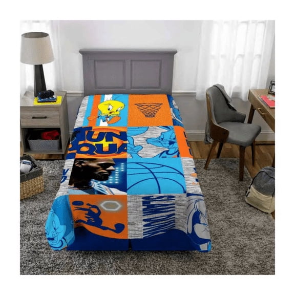 Space Jam A New Legacy 62' x 90 Super Soft Hip To Be Square Plush Bed Blanket Oversize