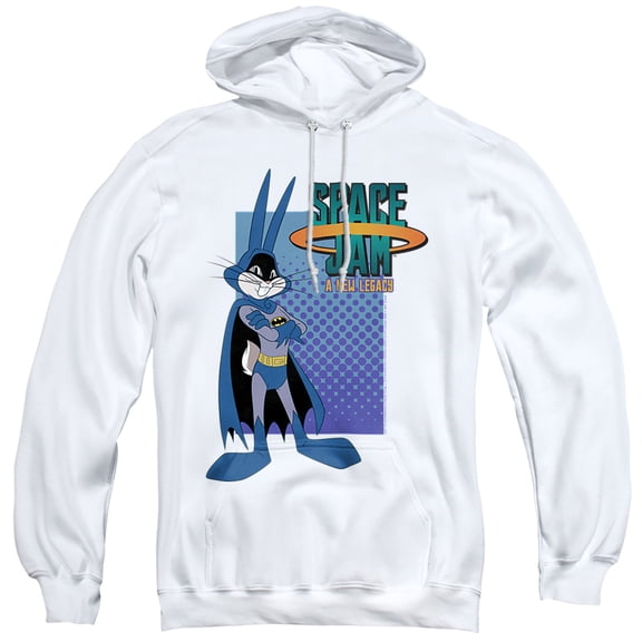 Space Jam: A New Legacy Bugs Batman Unisex Adult Pull-Over Hoodie, Bugs Batman, Large