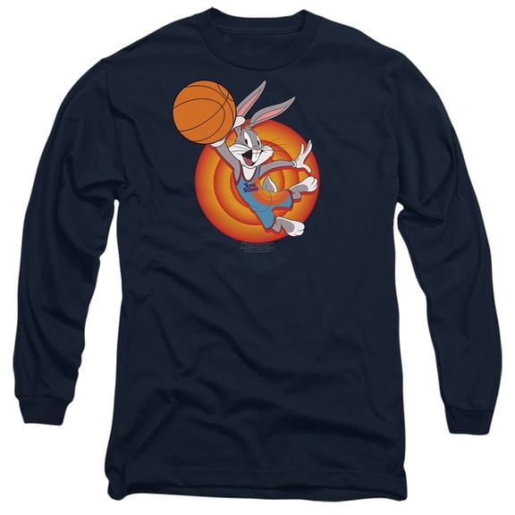 Space Jam: A New Legacy Bugs Slam Unisex Adult Long-Sleeve T Shirt, Bugs, Small