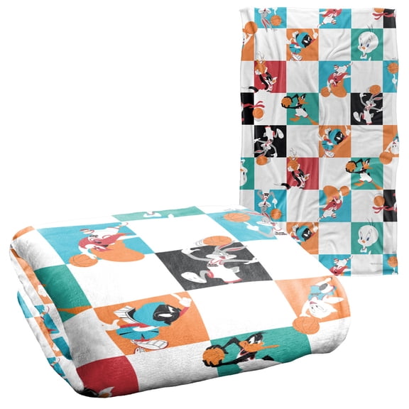Space Jam: A New Legacy Character Tiles Silky Touch Super Soft Throw Blanket 36" x 58"