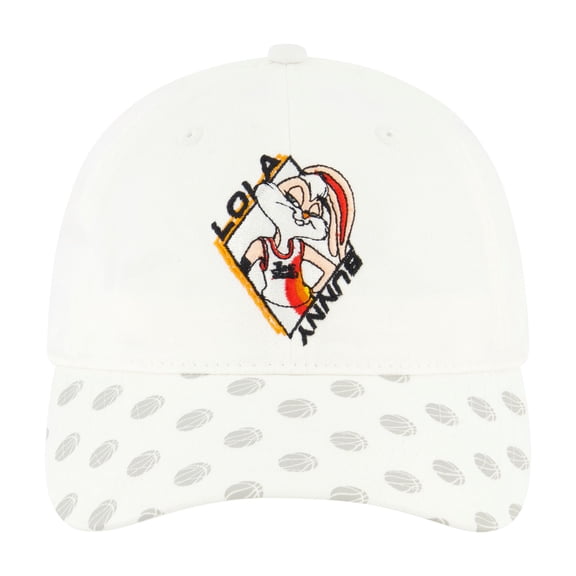 Space Jam A New Legacy Dad Hat, Lola Bunny Baseball Cap with Curved Brim, White, One Size