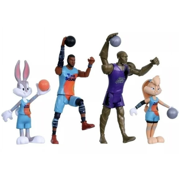 Space Jam: A New Legacy - Elite Toon Squad Action Figure 4 pack w/ Basketballs