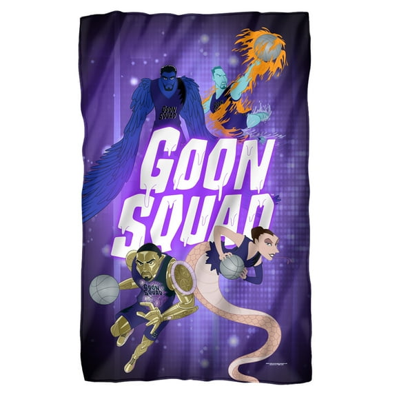 Space Jam: A New Legacy Goon Squad Glow Fleece Blanket 36' x 58',Goon Squad Glow