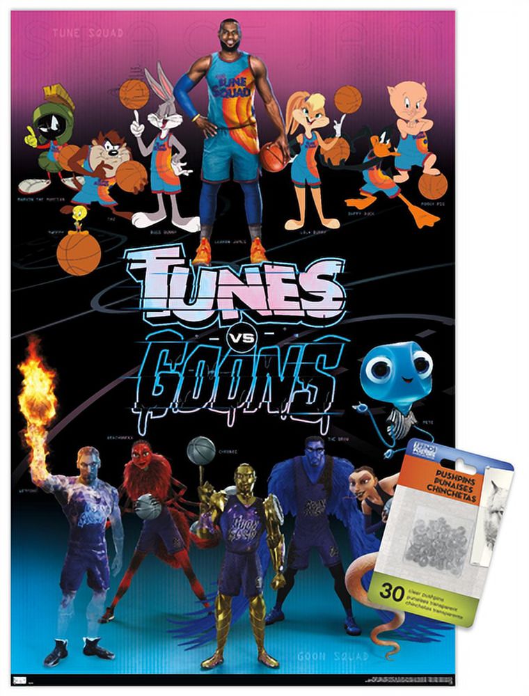 Space Jam: A New Legacy - Group Wall Poster with Pushpins, 14.725" x 22.375"