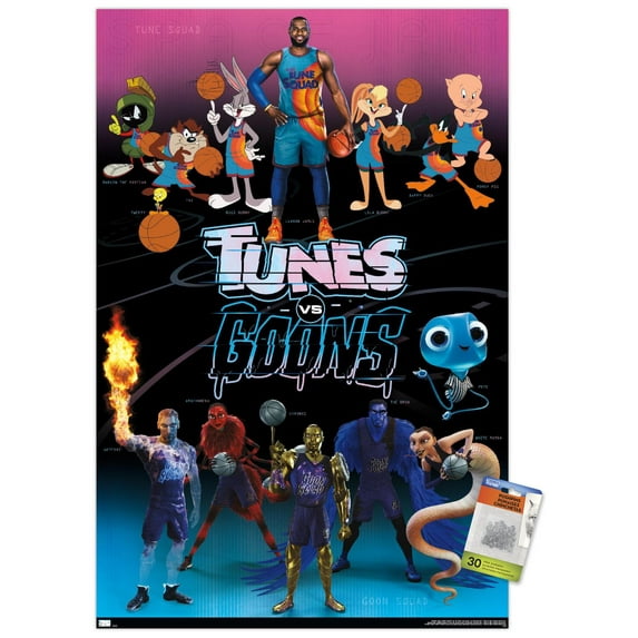 Space Jam: A New Legacy - Group Wall Poster with Pushpins, 22.375" x 34"