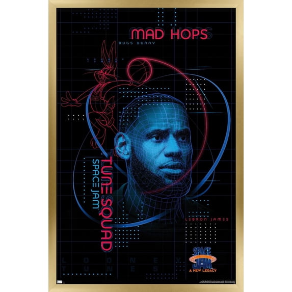 Space Jam: A New Legacy - Hologram Wall Poster, 22.375" x 34", Framed