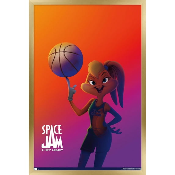 Space Jam: A New Legacy - Lola Bunny One Sheet Wall Poster, 14.725" x 22.375", Framed