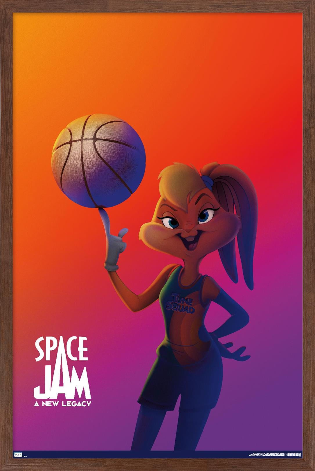 Space Jam: A New Legacy - Lola Bunny One Sheet Wall Poster, 22.375" x 34", Framed
