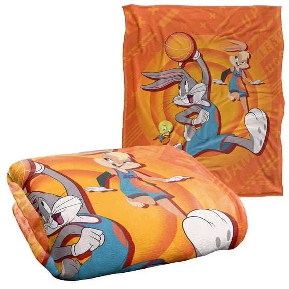 Space Jam: A New Legacy Space Dunk Officially Licensed Silky Touch Super Soft Throw Blanket 50' x 60'