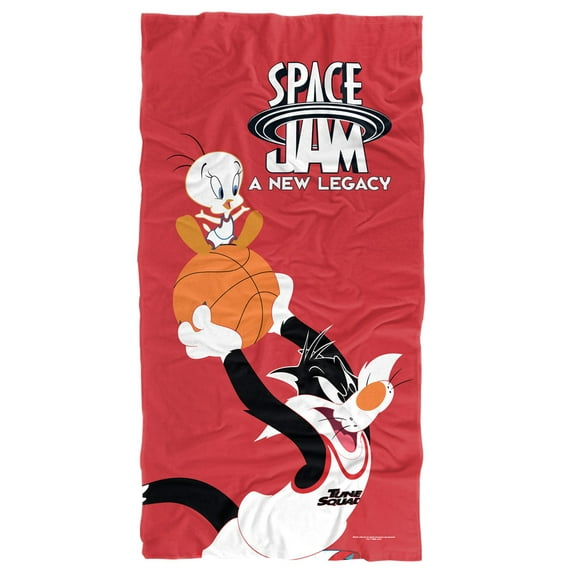 Space Jam: A New Legacy Sylvester and Tweety Officially Licensed Beach Towel 30' x 60'