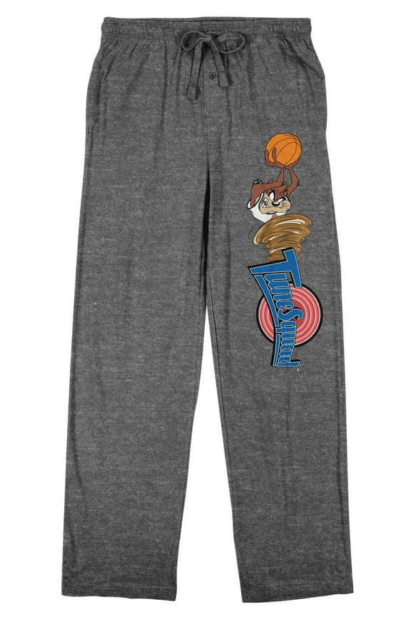 Space Jam: A New Legacy Taz Character Men's Graphite Heather Sleep Pants-Large