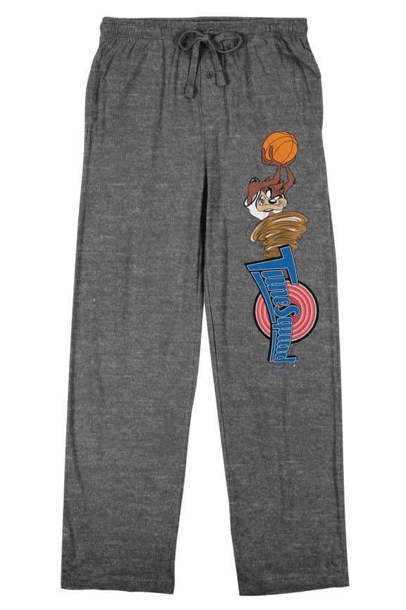Space Jam: A New Legacy Taz Character Men's Graphite Heather Sleep Pants-XXL