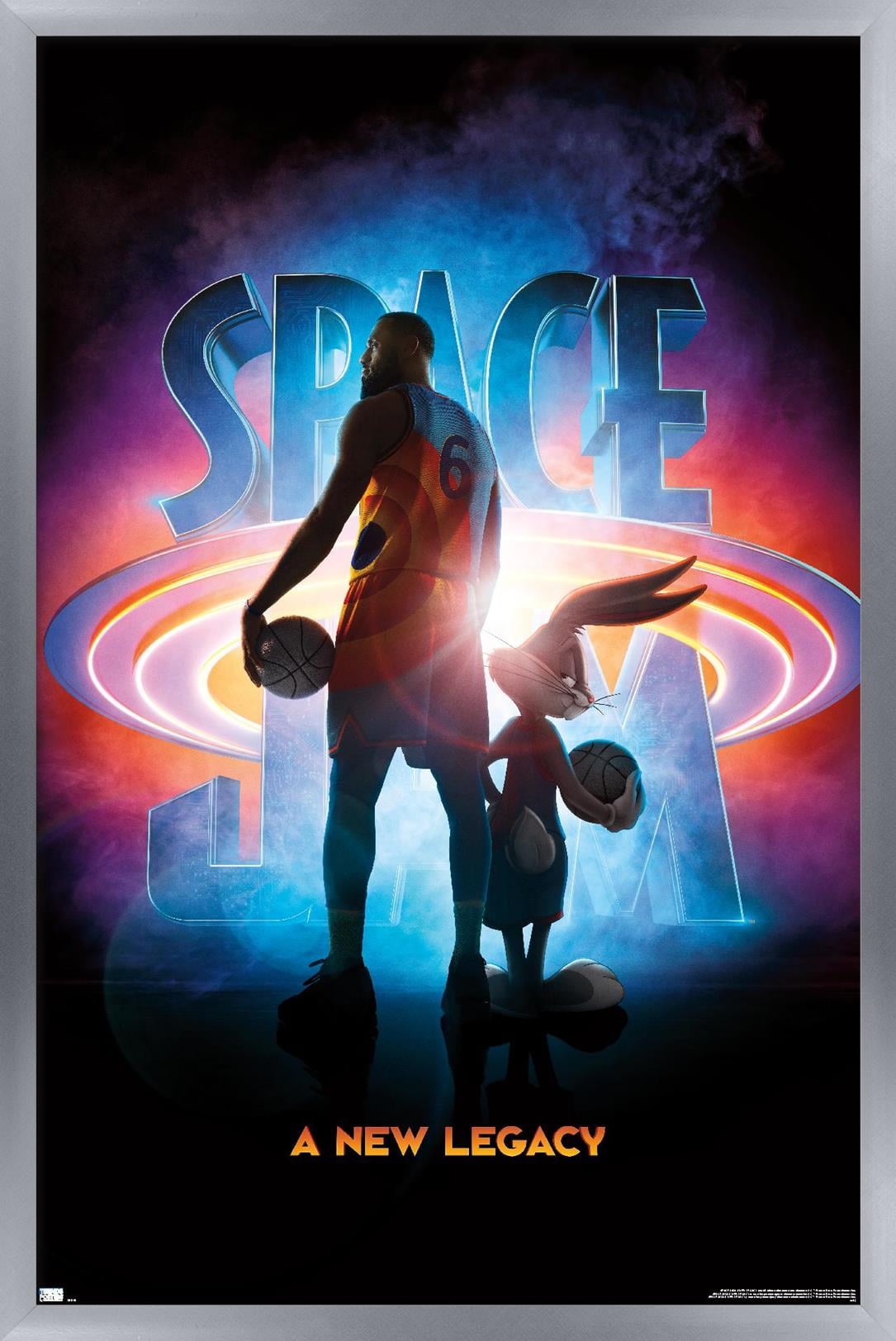 Space Jam: A New Legacy - Teaser Wall Poster, 14.725" x 22.375", Framed
