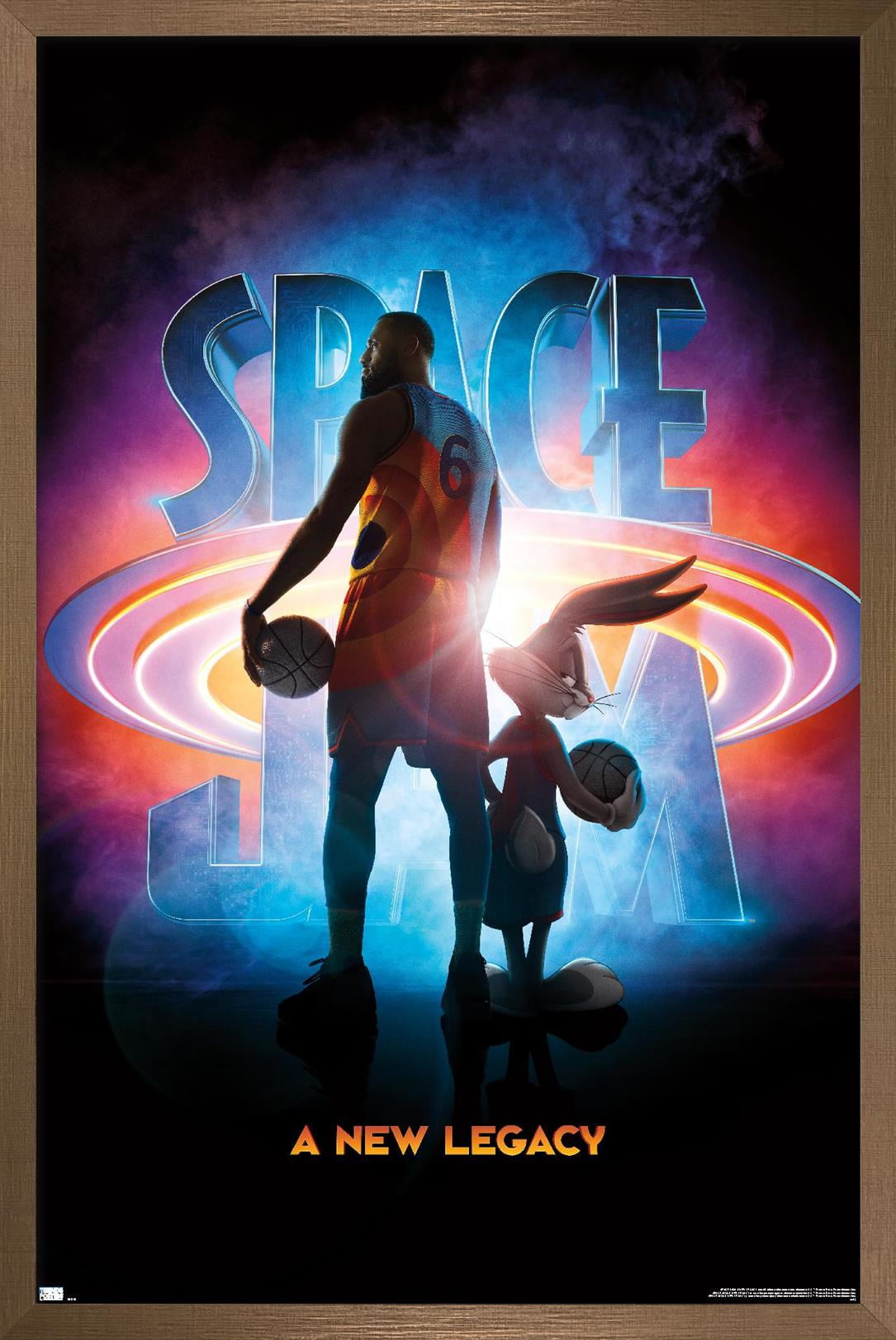 Space Jam: A New Legacy - Teaser Wall Poster, 22.375" x 34", Framed
