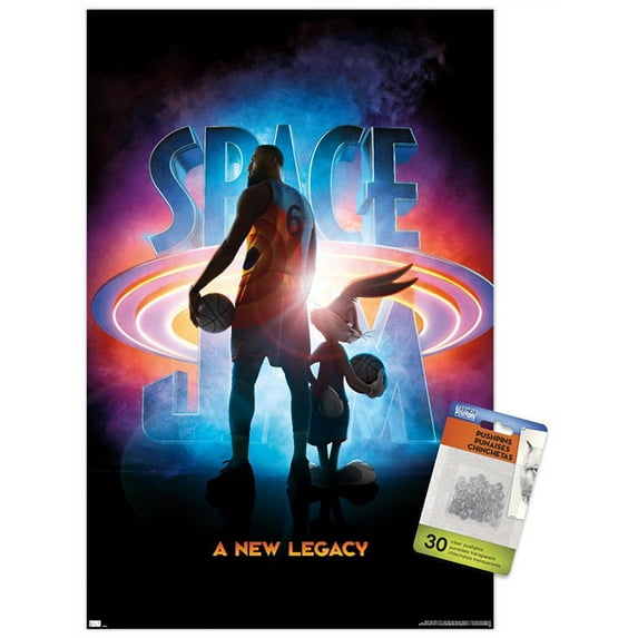 Space Jam: A New Legacy - Teaser Wall Poster with Pushpins, 14.725" x 22.375"
