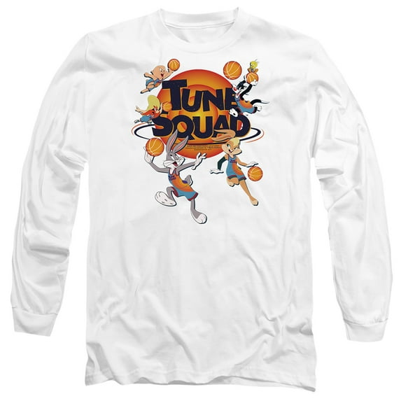 Space Jam: A New Legacy Tune Squad Group Unisex Adult Long-Sleeve T Shirt, Tune Squad Group, X-Large