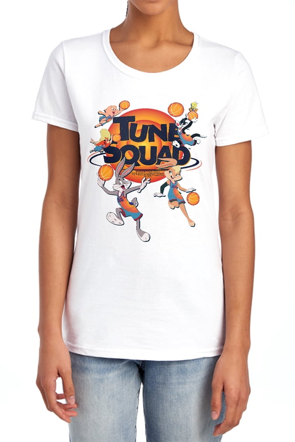Space Jam: A New Legacy Tune Squad Group Women's T Shirt, Tune Squad Group, Medium