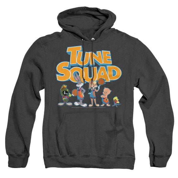 Space Jam: A New Legacy Tune Squad Letters Unisex Adult Pull-Over Heather Hoodie, Tune Squad Letters, Medium