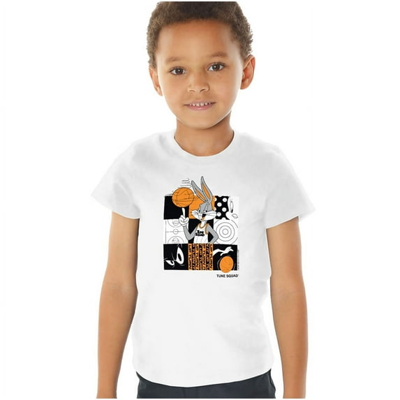 Space Jam: A New Legacy Turn It Up Kids T Shirt (2) for Youth Toddler Boys and Girls, White