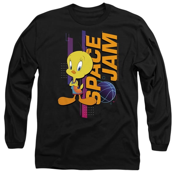 Space Jam: A New Legacy Tweety Standing Unisex Adult Long-Sleeve T Shirt, Tweety, Large