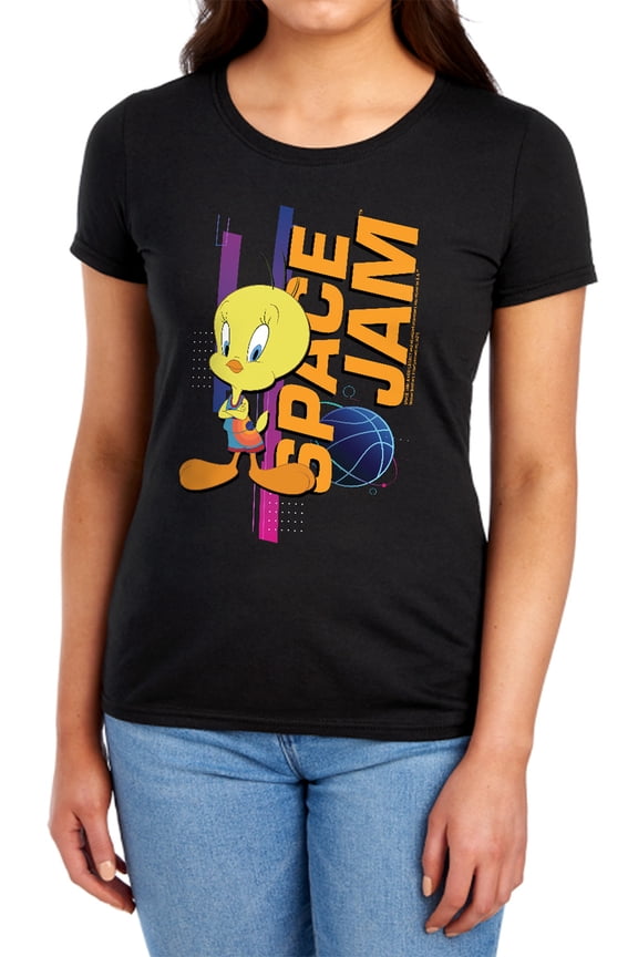 Space Jam: A New Legacy Tweety Standing Women's T Shirt, Tweety, Small