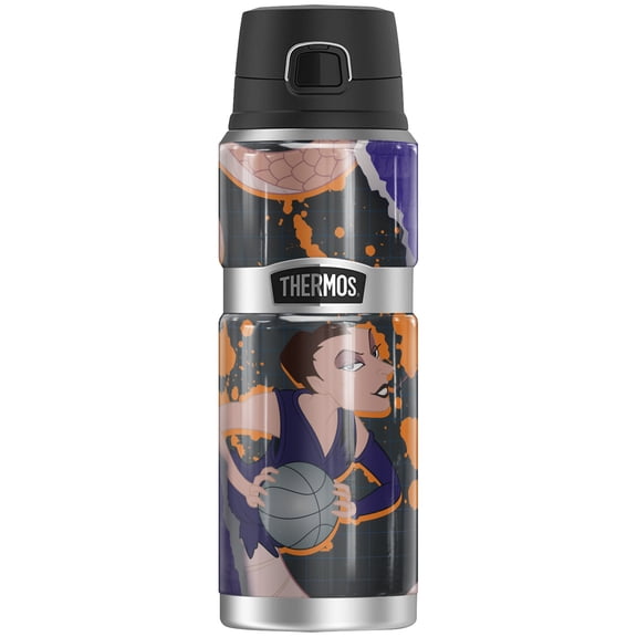Space Jam: A New Legacy White Mamba THERMOS STAINLESS KING Stainless Steel Drink Bottle, Vacuum insulated & Double Wall, 24oz