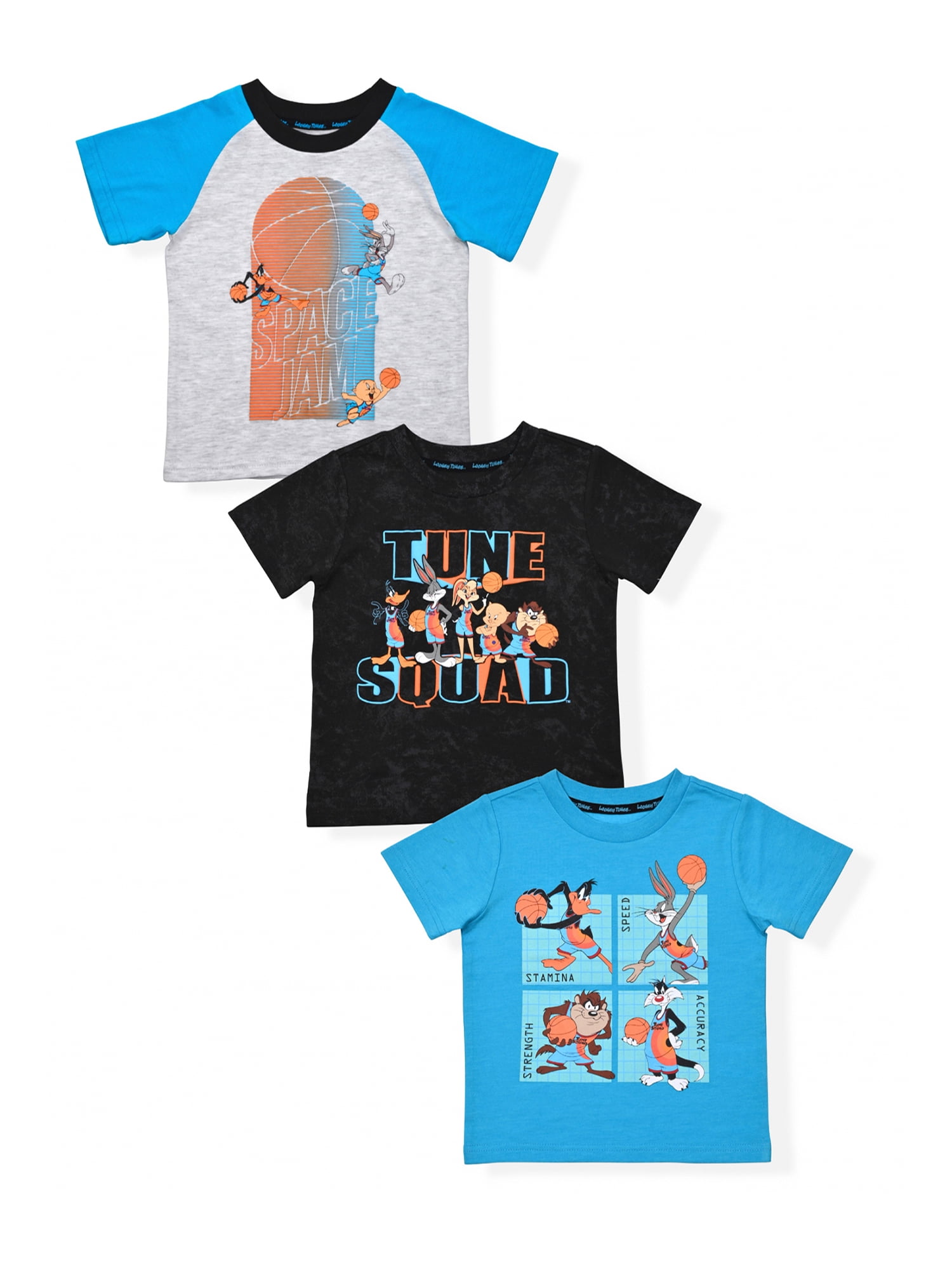 Space Jam Baby and Toddler Boy Graphic TShirts, 3Pack, Sizes 12M5T