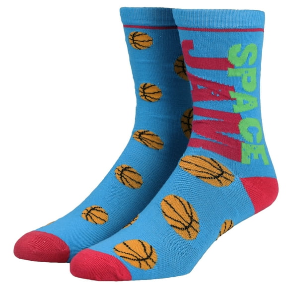 Space Jam Basketball Casual Crew Socks for Men