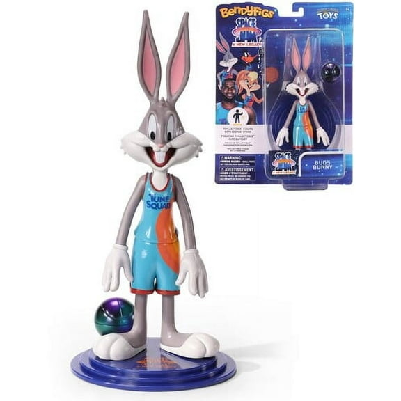 Space Jam BendyFigs Bugs Bunny Action Figure Set, 3 Pieces, Noble, Toys