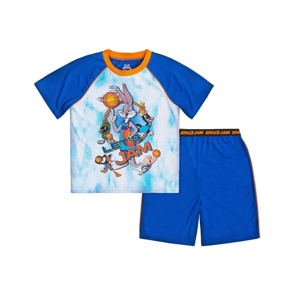 Space Jam Big Boys Two-Piece Pajama Set Male 4-10, Blue, Size: 4