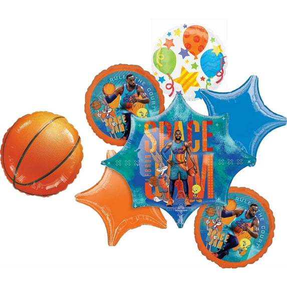 Space Jam Birthday Party Supplies Balloon Bouquet Decorations