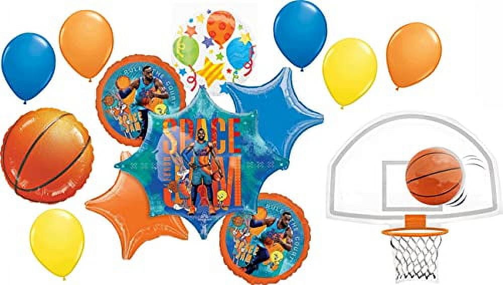 Space Jam Birthday Party Supplies Basketball Balloon Bouquet Decorations