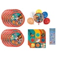 thumbnail image 1 of Space Jam Birthday Party Supplies Bundle includes 16 Paper Plates 7", 16 Paper Napkins 2-Ply 6.5", Balloon Bouquet includes 1 Mylar Foil Balloon 18" and 5 Latex Balloons 12", 1 Dinosaur Sticker Sheet, 1 of 4