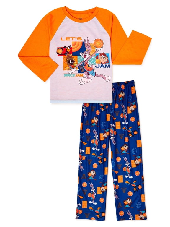 Boys Classic Long Sleeve Long Leg Pajama Set, 2-Piece, Sizes 4-10