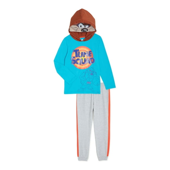 Space Jam Boys Cosplay Hooded T-Shirt & Joggers, 2-Piece Outfit Set, Sizes 4-10