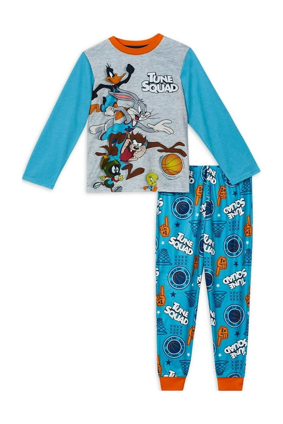 Boys Long Sleeve Pajamas Set, 2-piece, Sizes 4-12