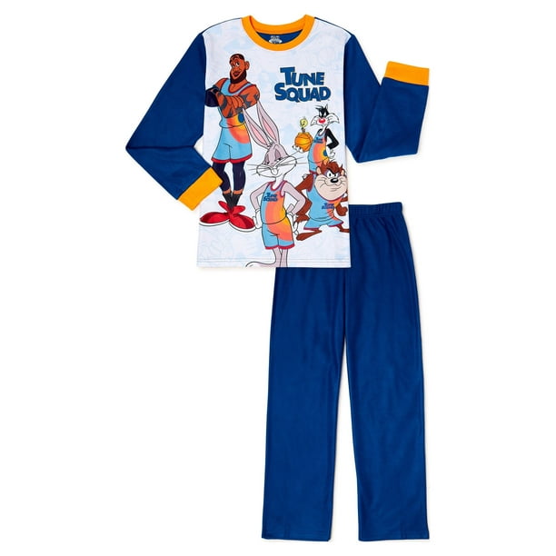 Space Jam Boys Pajamas Sleep Set 2 Piece Sizes 4 12 Walmart Business Supplies