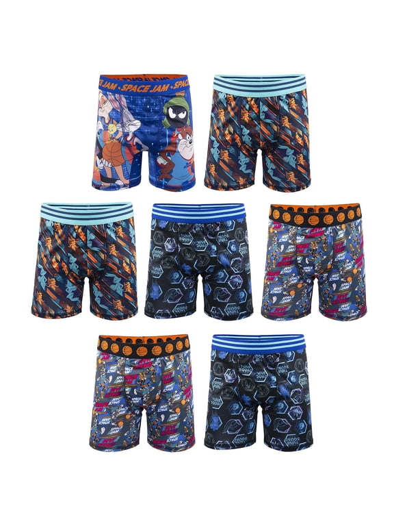 Boys' Space Jam Underwear Multipacks, SpaceJam7pkBxrBr, 10