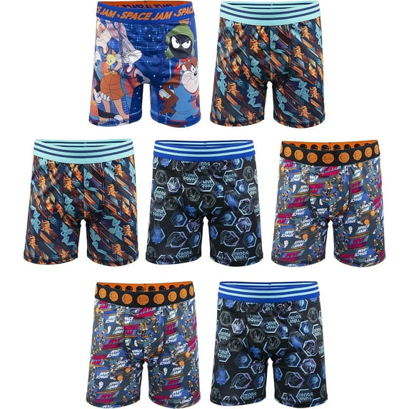 Space Jam Boys' Space Jam Underwear Multipacks, SpaceJam7pkBxrBr, 6