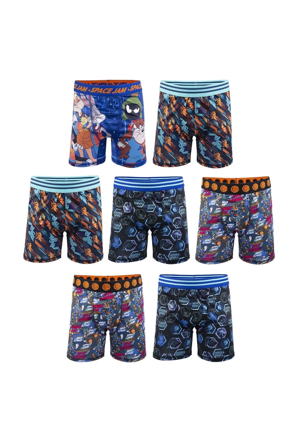 Boys' Space Jam Underwear Multipacks, SpaceJam7pkBxrBr, 8