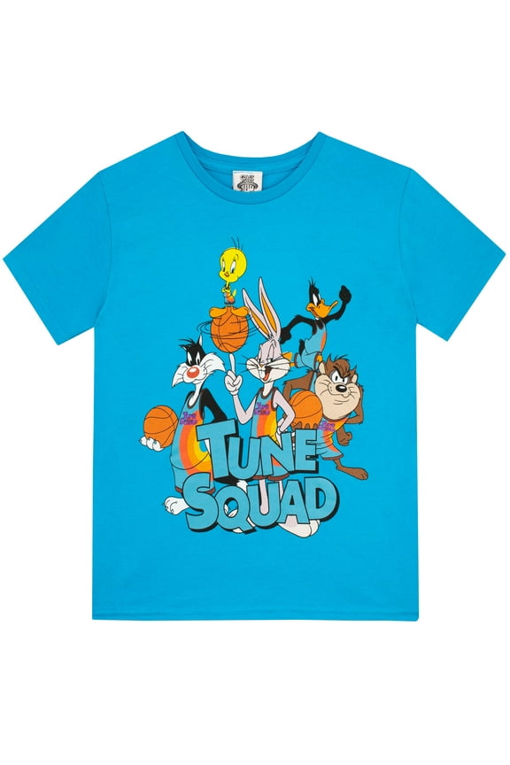 Boys Tune Squad T-Shirt Blue Sizes 6-14